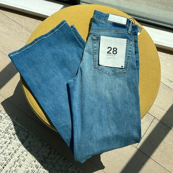 Re/Done Wide Leg Jeans Size 28 Blasted wash 🌹 - Picture 2 of 16